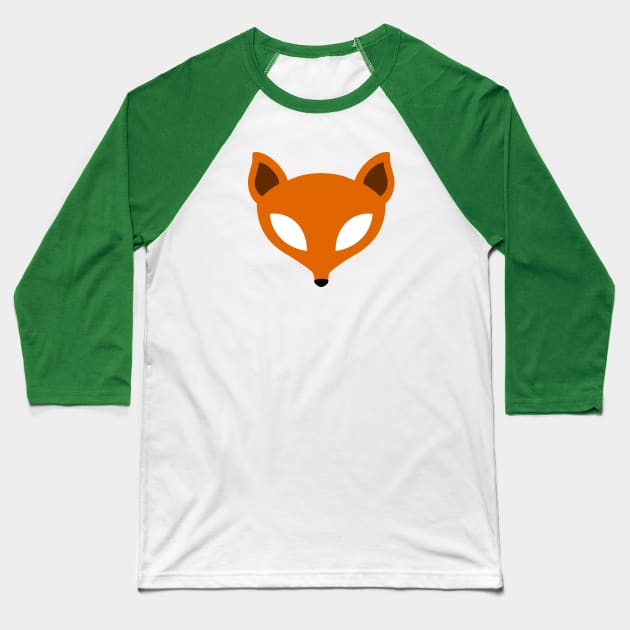Fox Head Baseball T-Shirt by kruk